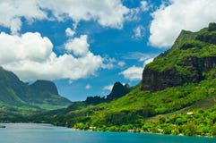 Moorea wyspy, Cook zatoka, Francuski Polynesia Obraz Royalty Free