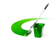 Mop and bucket Royalty Free Stock Photos Mop and bucket Royalty Free Stock Photos