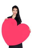 Morenita con el corazón foto de archivo libre de regalías Morenita con el corazón foto de archivo libre de regalías