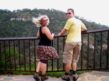 Morialta Falls Couple Stock Image Morialta Falls Couple Stock Image