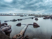 Morning glory tokyo bay royalty free stock photography Morning glory tokyo bay royalty free stock photography