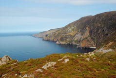 Ireland: morning lights at Slieve League, Donegal royalty free stock photo Ireland: morning lights at Slieve League, Donegal royalty free stock photo