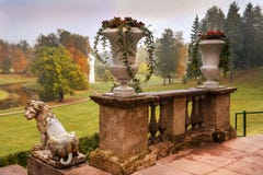 Morning in Pavlovsk Park, Saint Petersburg, Russia Stock Image Morning in Pavlovsk Park, Saint Petersburg, Russia Stock Image