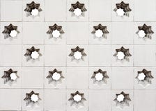 Moroccan Style Star Perforated Wall Background Royalty Free Stock Image
