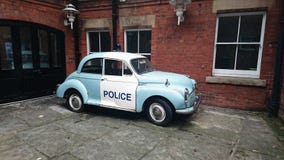 Morris Minor Police Car fotografia stock libera da diritti Morris Minor Police Car fotografia stock libera da diritti