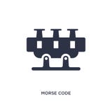 morse kodsymbol på vit bakgrund Enkel beståndsdelillustration från kommunikationsbegrepp stock illustrationer morse kodsymbol på vit bakgrund Enkel beståndsdelillustration från kommunikationsbegrepp stock illustrationer