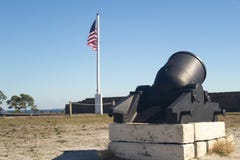 Mortar at Fort Pickens in Florida stock photo Mortar at Fort Pickens in Florida stock photo