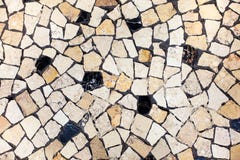 Mosaic Ceramic Tiles Neutral Background Stock Photo