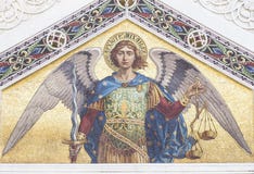 Mosaic of Saint Michael royalty free stock images Mosaic of Saint Michael royalty free stock images