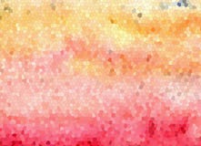 Mosaisk lutning i varma färger - texturerad bakgrund av rött, rosa, apelsinen och gulingfärger stock illustrationer Mosaisk lutning i varma färger - texturerad bakgrund av rött, rosa, apelsinen och gulingfärger stock illustrationer
