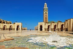 Moschee Casablanca Hassan II lizenzfreie stockfotografie Moschee Casablanca Hassan II lizenzfreie stockfotografie