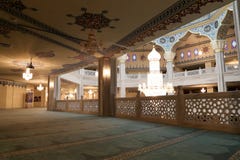 Moscow Cathedral Mosque (interior), Russia -- the main mosque in Moscow, new landmark stock images Moscow Cathedral Mosque (interior), Russia -- the main mosque in Moscow, new landmark stock images