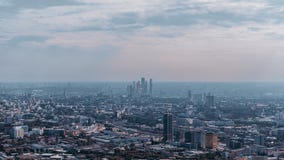 Moscow City skyscrapers group from high above stock images Moscow City skyscrapers group from high above stock images
