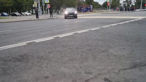 Moscú, tráfico en el centro de la ciudad en la tarde del fin de semana Moscú, tráfico en el centro de la ciudad en la tarde del fin de semana