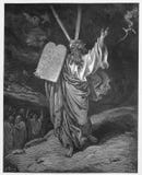 Moses comes down from the mountain with the tablet Royalty Free Stock Image Moses comes down from the mountain with the tablet Royalty Free Stock Image