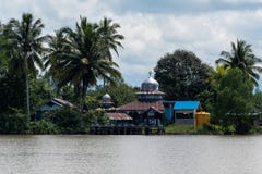 Mosk on the river in Berau, Kalimantan, Borneo, Indonesia