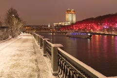moskou Rusland Landschap van de de winter snow-covered stad Stock Afbeeldingen moskou Rusland Landschap van de de winter snow-covered stad Stock Afbeeldingen