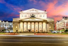 Moskwa, Bolshoi teatr przy zmierzchem - obraz royalty free Moskwa, Bolshoi teatr przy zmierzchem - obraz royalty free