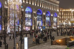 Moskwa Rosja, Styczeń, - 2 2019 Mszalni Bożenarodzeniowi świętowania na Lubyanka kwadracie zdjęcia stock Moskwa Rosja, Styczeń, - 2 2019 Mszalni Bożenarodzeniowi świętowania na Lubyanka kwadracie zdjęcia stock