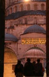Moskéayya sofia i istanbul med aftonbelysning royaltyfria foton Moskéayya sofia i istanbul med aftonbelysning royaltyfria foton