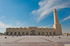 Mosquée d'état du Qatar photographie stock Mosquée d'état du Qatar photographie stock