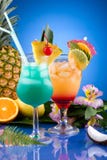 Most Popular Cocktails Series - Mai Tai And Blue H Stock Image Most Popular Cocktails Series - Mai Tai And Blue H Stock Image