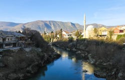 Mostar, Bósnia e Herzegovina fotografia de stock royalty free Mostar, Bósnia e Herzegovina fotografia de stock royalty free