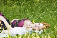 Mother And Little Child Royalty Free Stock Photo