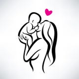 Mother Kissing Her Child Royalty Free Stock Photography Mother Kissing Her Child Royalty Free Stock Photography