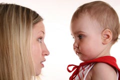Mother Talk With Baby Royalty Free Stock Images Mother Talk With Baby Royalty Free Stock Images