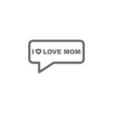 Mothers day bubble outline icon. Element of mothers day illustration icon. Signs and symbols can be used for web, logo, mobile app stock illustration Mothers day bubble outline icon. Element of mothers day illustration icon. Signs and symbols can be used for web, logo, mobile app stock illustration