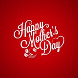 Mothers Day Vintage Lettering Background Stock Photography