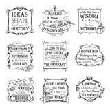 Motivational and inspirational quotes set vector illustration Motivational and inspirational quotes set vector illustration