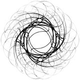 Motivo geometrico circolare Elemento astratto di op-arte di gradazione di grigio illustrazione vettoriale Motivo geometrico circolare Elemento astratto di op-arte di gradazione di grigio illustrazione vettoriale