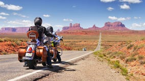 Motociclisti in America Fotografia Stock Libera da Diritti Motociclisti in America Fotografia Stock Libera da Diritti