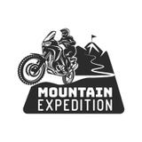 Motocrösser laufen enduro extreme Motorradfahrer-Logomonochromillustration vektor abbildung Motocrösser laufen enduro extreme Motorradfahrer-Logomonochromillustration vektor abbildung