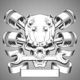 Motor skull emblem