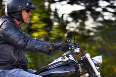 Motorbike Man Has Freedom Royalty Free Stock Images Motorbike Man Has Freedom Royalty Free Stock Images