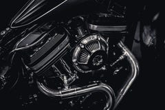 Motorcycle engine engine exhaust pipes art photography in black and white