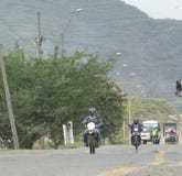 Motorcycle Rural Road Traffic Royalty Free Stock Photos Motorcycle Rural Road Traffic Royalty Free Stock Photos