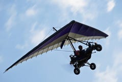 Motorized Hang Glider In Flight Stock Images Motorized Hang Glider In Flight Stock Images