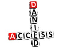 mots croisé de 3D Danied Access illustration libre de droits mots croisé de 3D Danied Access illustration libre de droits