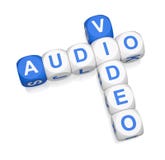 Mots croisé sonores du vidéo 3d illustration de vecteur Mots croisé sonores du vidéo 3d illustration de vecteur