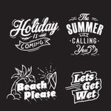Mots de typographie et de vacances d'?t? illustration libre de droits Mots de typographie et de vacances d'?t? illustration libre de droits