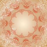 Motyli bezszwowy wzór z ręka remisu ornamentem ilustracja wektor Motyli bezszwowy wzór z ręka remisu ornamentem ilustracja wektor