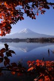 Mount Fuji Japanese iconic in autumn stock photography Mount Fuji Japanese iconic in autumn stock photography