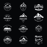 Mountain Explorer Adventure Badge Vector Template Design Set stock illustration Mountain Explorer Adventure Badge Vector Template Design Set stock illustration