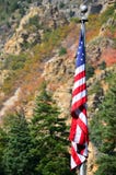 Mountain Flag Stock Image