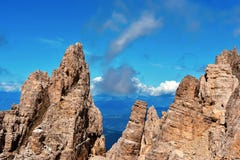 Mountain In The Dolomites, Italy Stock Photo