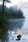 Mountain Lake And Fog Royalty Free Stock Photography